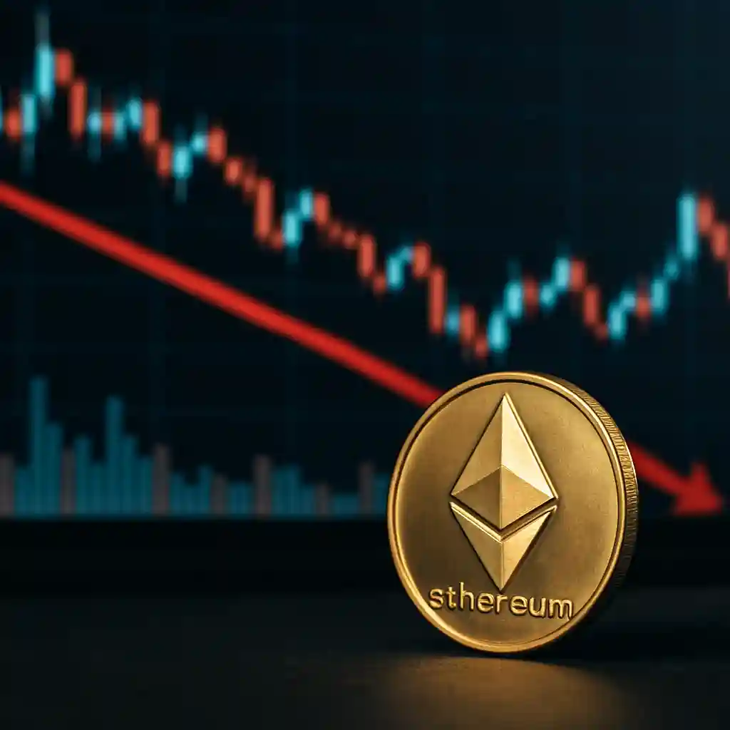 Ethereum faces mounting pressure at crucial support, with price decline raising concerns among investors.