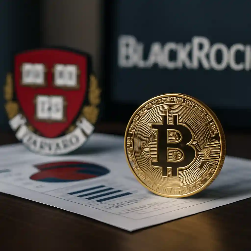 Harvard triples its stake in BlackRock's Bitcoin ETF, highlighting rising institutional confidence in cryptocurrency.