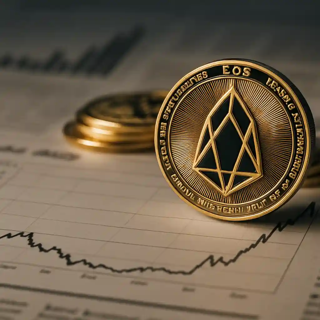 EOS rises sharply with a 15% gain, outpacing the market and drawing investor attention.