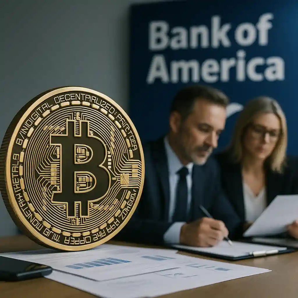 Bank of America suggests wealthy investors allocate up to 4% of portfolios to Bitcoin and cryptocurrencies.