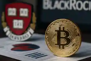 Harvard triples its stake in BlackRock's Bitcoin ETF, highlighting rising institutional confidence in cryptocurrency.