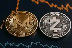 Monero surges while Zcash tumbles, highlighting shifting trends in the privacy coin sector.