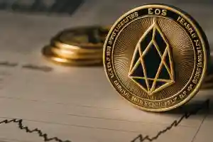 EOS rises sharply with a 15% gain, outpacing the market and drawing investor attention.