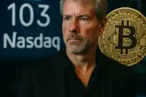 MicroStrategy remains on the Nasdaq 100 index amid CEO Michael Saylor pledging ongoing Bitcoin accumulation.